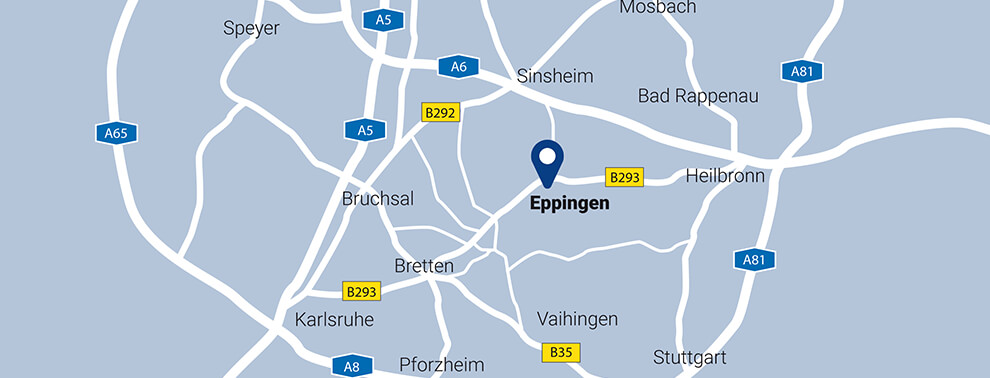 Anfahrt Ziegler Pulverbeschichtung in Eppingen